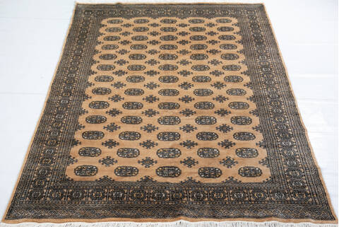 Bokhara Beige Hand Knotted 58 X 84 Area Rug 700-148271 Image 1