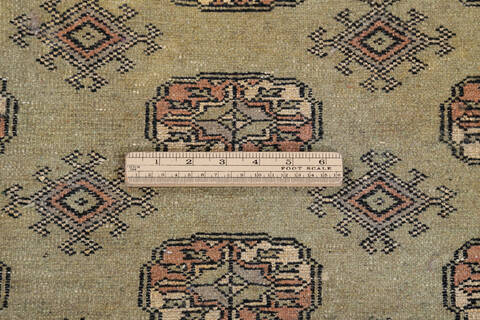 Bokhara Green Hand Knotted 48 X 65 Area Rug 700-148272 Image 8