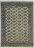Bokhara Green Hand Knotted 48 X 65 Area Rug 700-148272 Thumb 0
