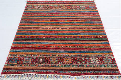 Chobi Red Hand Knotted 36 X 52 Area Rug 700-148275 Image 1