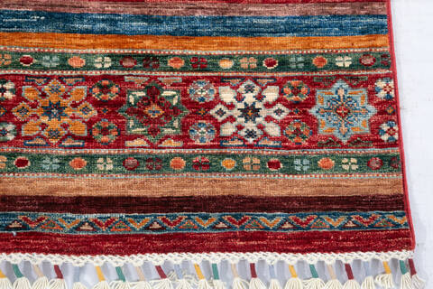 Chobi Red Hand Knotted 36 X 52 Area Rug 700-148275 Image 4