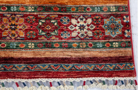 Chobi Red Hand Knotted 34 X 53 Area Rug 700-148276 Image 4