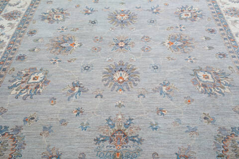Chobi Light Gray Hand Knotted 82 X 105 Area Rug 700-148282 Image 3