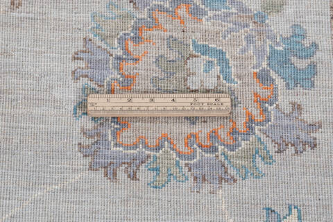 Chobi Light Gray Hand Knotted 82 X 105 Area Rug 700-148282 Image 7