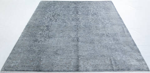 Chobi Grey Hand Knotted 83 X 98 Area Rug 700-148286 Image 1