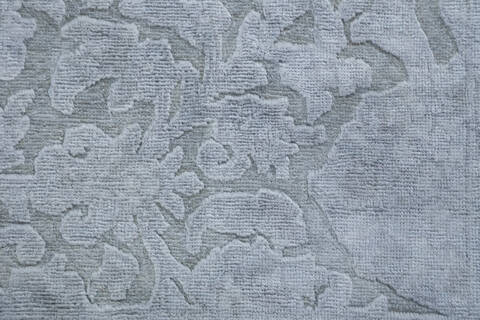 Chobi Grey Hand Knotted 83 X 98 Area Rug 700-148286 Image 5