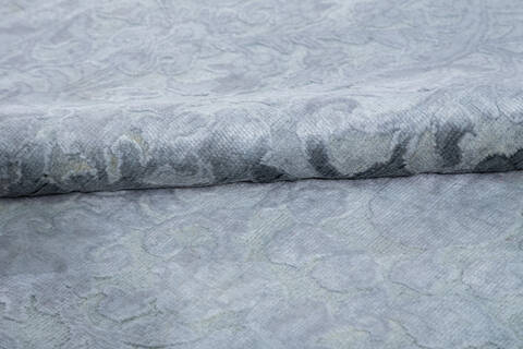 Chobi Grey Hand Knotted 83 X 98 Area Rug 700-148286 Image 6