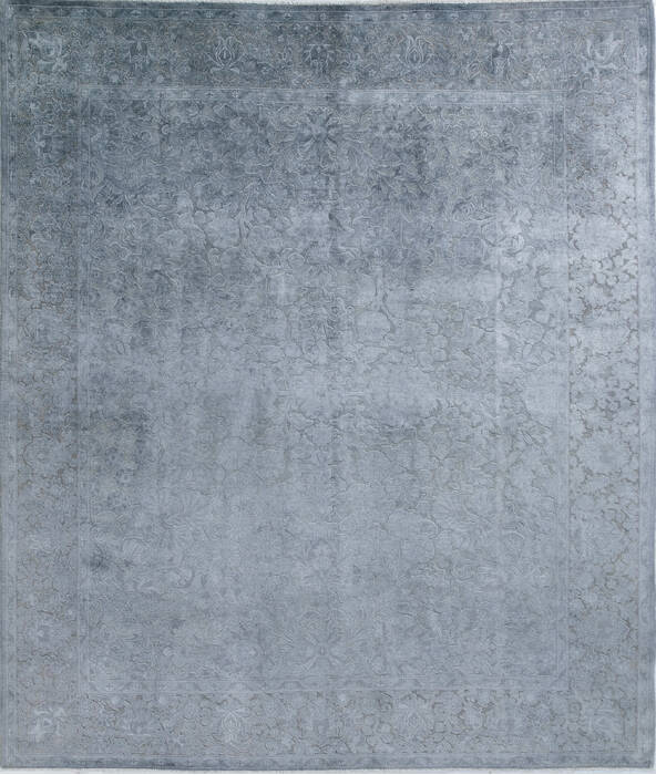 Chobi Grey Hand Knotted 83 X 98 Area Rug 700-148286 Image 0