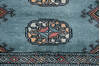 Bokhara Blue Runner Hand Knotted 27 X 910  Area Rug 700-148287 Thumb 4
