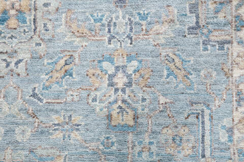 Chobi Light Blue Hand Knotted 40 X 65  Area Rug 700-148290 Image 4