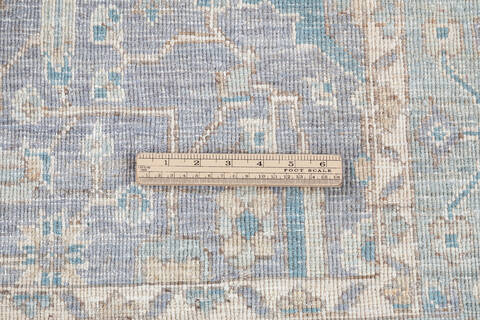 Chobi Light Gray Hand Knotted 310 X 59 Area Rug 700-148291 Image 7