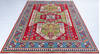 Kazak Red Hand Knotted 59 X 78 Area Rug 700-148295 Thumb 1