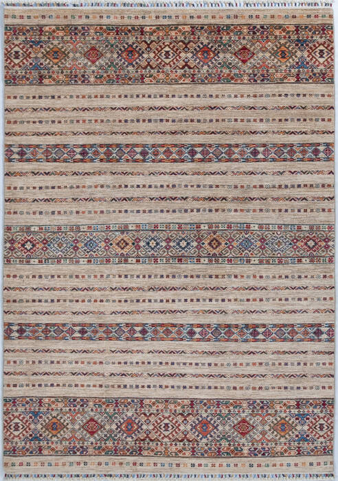 Chobi Beige Hand Knotted 58 X 710 Area Rug 700-148298 Image 0