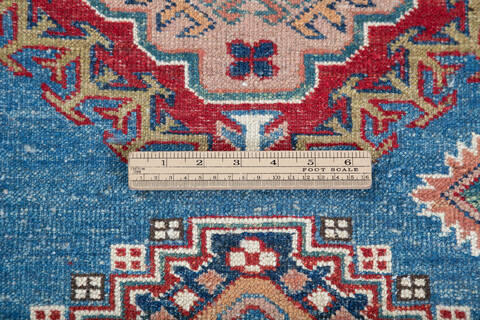 Kazak Blue Hand Knotted 90 X 120 Area Rug 700-148299 Image 7