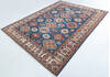 Kazak Blue Hand Knotted 90 X 120  Area Rug 700-148299 Thumb 2