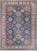 Kazak Blue Hand Knotted 90 X 120  Area Rug 700-148299 Thumb 0