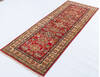 Kazak Red Runner Hand Knotted 27 X 68 Area Rug 700-148311 Thumb 2