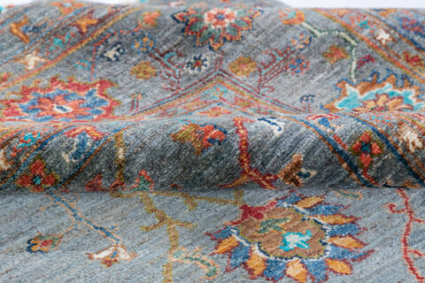 Chobi Grey Hand Knotted 59 X 79 Area Rug 700-148312 Image 6