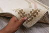 Persian White Runner Hand Knotted 26 X 40  Area Rug 905-148315 Thumb 5