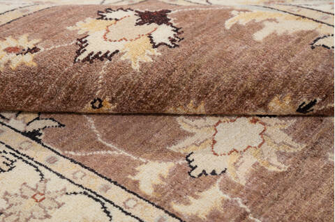Chobi Brown Hand Knotted 34 X 49 Area Rug 700-148316 Image 6