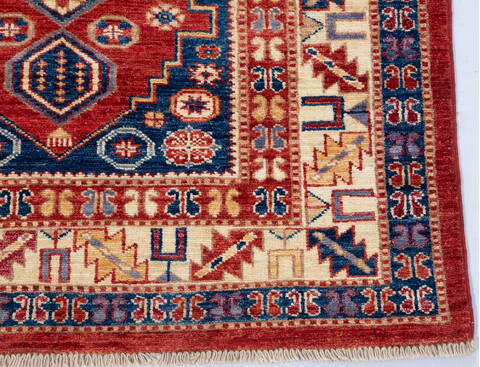 Kazak Red Hand Knotted 30 X 50 Area Rug 700-148317 Image 4
