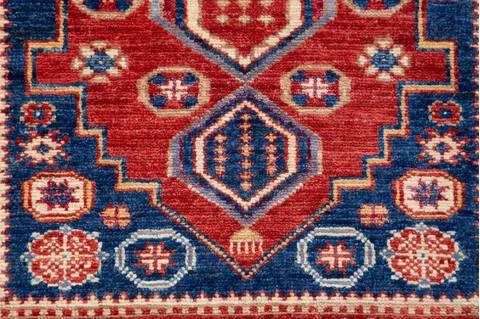 Kazak Red Hand Knotted 31 X 411 Area Rug 700-148318 Image 5