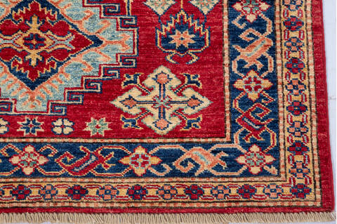 Kazak Red Hand Knotted 36 X 411 Area Rug 700-148321 Image 4