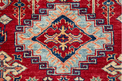 Kazak Red Hand Knotted 36 X 411 Area Rug 700-148321 Image 5