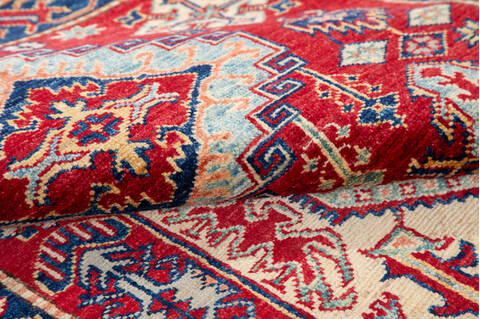Kazak Red Hand Knotted 36 X 411 Area Rug 700-148321 Image 6