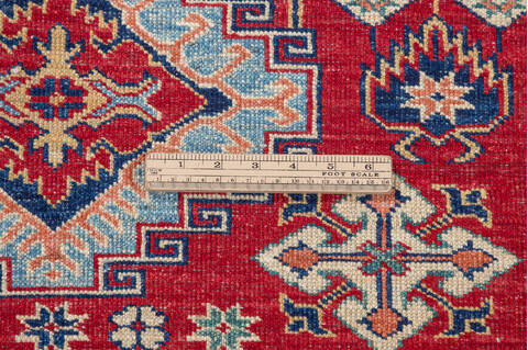Kazak Red Hand Knotted 36 X 411 Area Rug 700-148321 Image 7