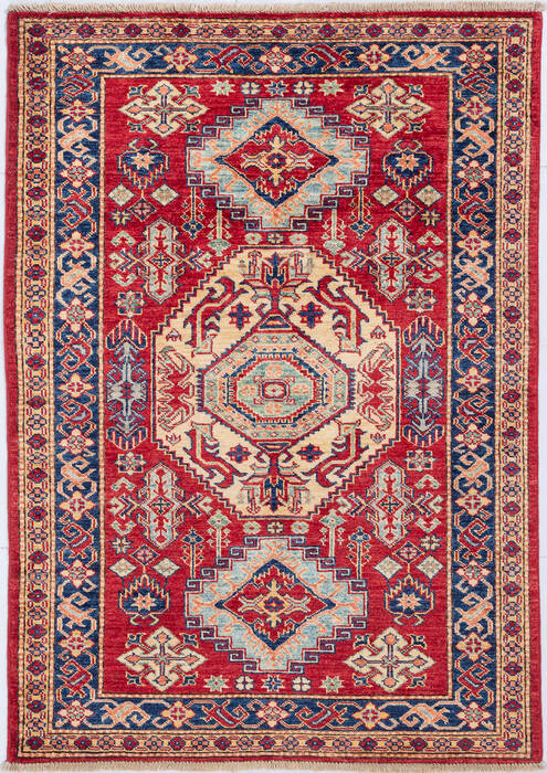 Kazak Red Hand Knotted 36 X 411 Area Rug 700-148321 Image 0