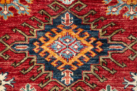 Kazak Red Hand Knotted 34 X 48 Area Rug 700-148324 Image 5