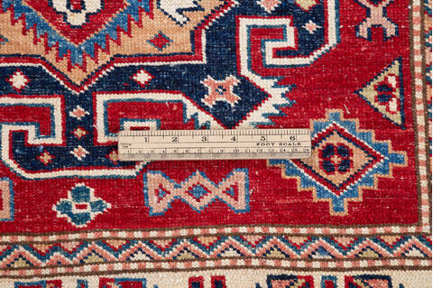 Kazak Red Hand Knotted 34 X 50 Area Rug 700-148326 Image 7