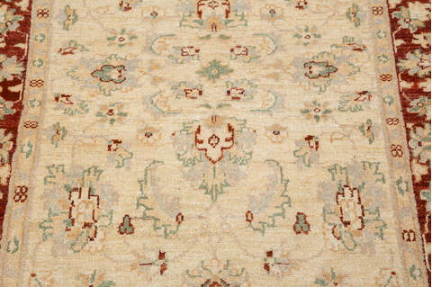 Chobi Beige Hand Knotted 33 X 411 Area Rug 700-148332 Image 3