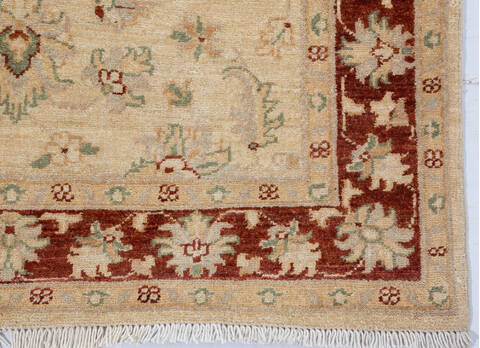 Chobi Beige Hand Knotted 33 X 411 Area Rug 700-148332 Image 4