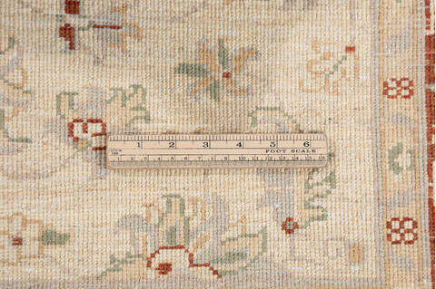 Chobi Beige Hand Knotted 33 X 411 Area Rug 700-148332 Image 7