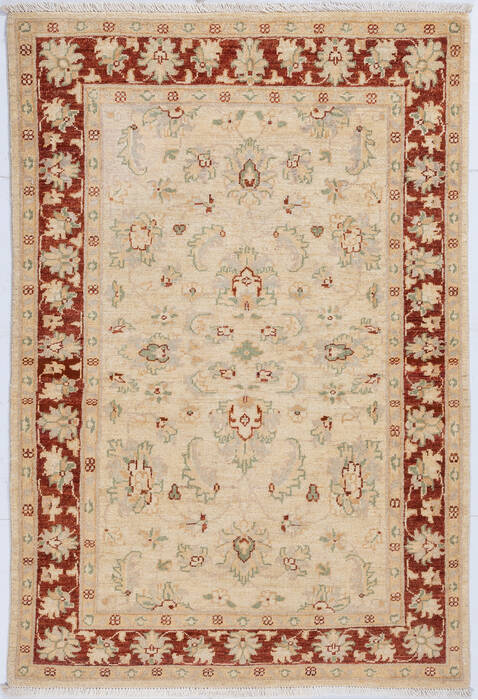 Chobi Beige Hand Knotted 33 X 411 Area Rug 700-148332 Image 0
