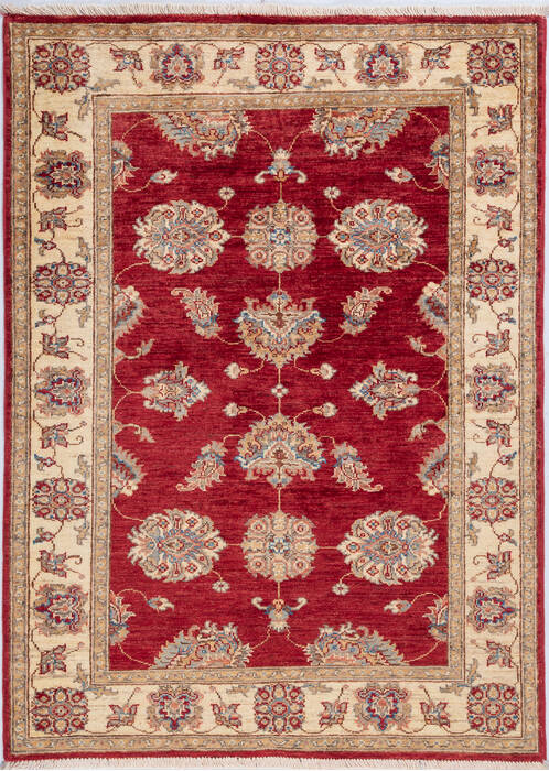 Chobi Red Hand Knotted 36 X 49 Area Rug 700-148334 Image 0