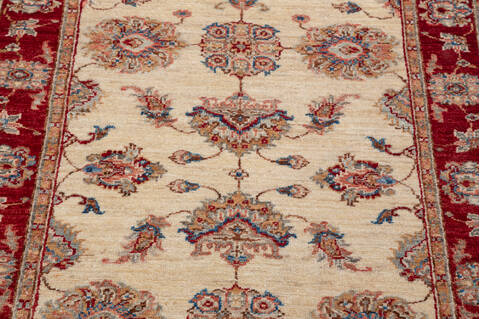 Chobi Beige Hand Knotted 31 X 44 Area Rug 700-148335 Image 3