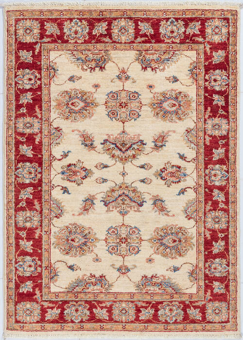Chobi Beige Hand Knotted 31 X 44 Area Rug 700-148335 Image 0