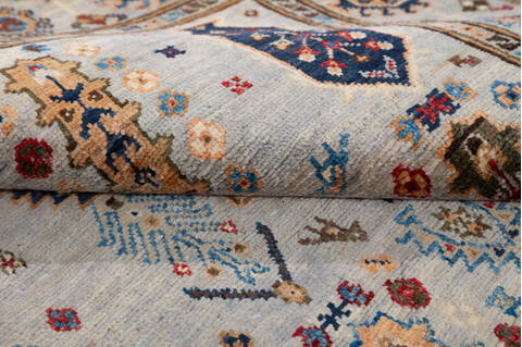 Chobi Grey Hand Knotted 37 X 53 Area Rug 700-148337 Image 6