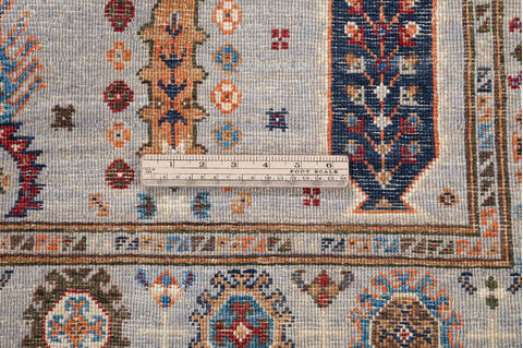 Chobi Grey Hand Knotted 37 X 53 Area Rug 700-148337 Image 7