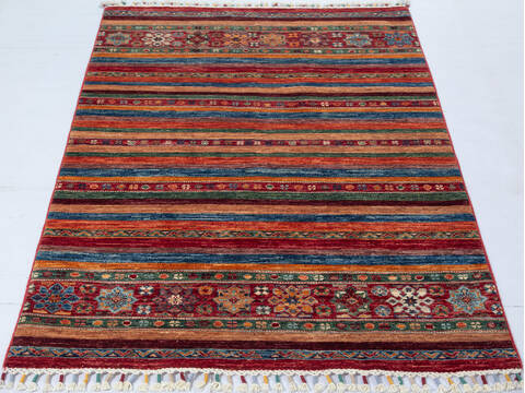 Chobi Red Hand Knotted 36 X 52 Area Rug 700-148338 Image 1