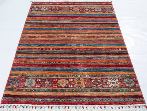 Chobi Red Hand Knotted 34 X 53  Area Rug 700-148339 Image 1