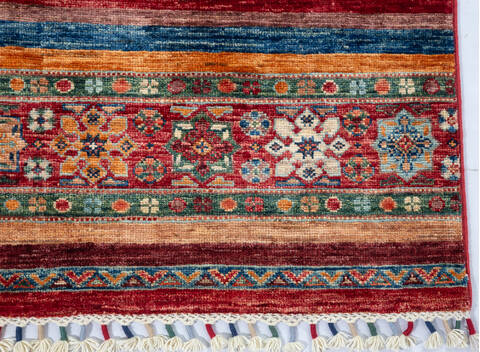 Chobi Red Hand Knotted 34 X 53  Area Rug 700-148339 Image 3