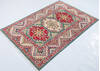 Kazak Green Hand Knotted 33 X 410 Area Rug 700-148341 Thumb 2