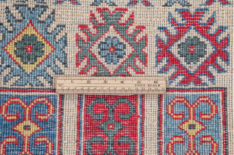 Kazak Beige Hand Knotted 35 X 410 Area Rug 700-148342 Image 7