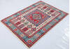 Kazak Beige Hand Knotted 35 X 410 Area Rug 700-148342 Thumb 2