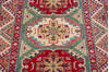 Kazak Green Hand Knotted 34 X 410 Area Rug 700-148343 Thumb 3