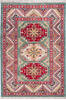 Kazak Green Hand Knotted 34 X 410 Area Rug 700-148343 Thumb 0